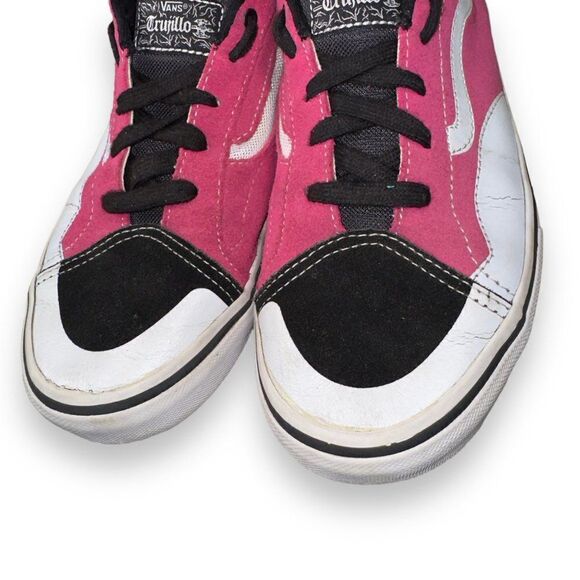 Vans TNT Advanced Prototype Skate Sneakers Pink / Black / White Youth 5 - Picture 12 of 12